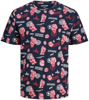 JACK & JONES Jjxmas AOP Tee Ss Crew Neck