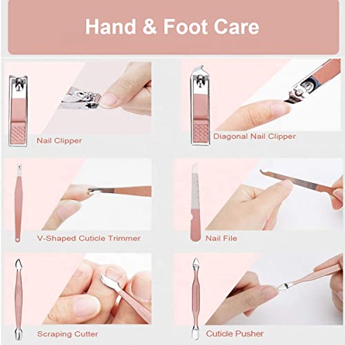 ARDAKI Manicure Kit Nail Clipper, Manicure Pedicure Kit Stainless Steel Nail Scissors Grooming Kit, Nail Cleaning Knife, Acne Needle, Blackhead Nail Cutter Set (10 in 1 Manicure... - Image 5