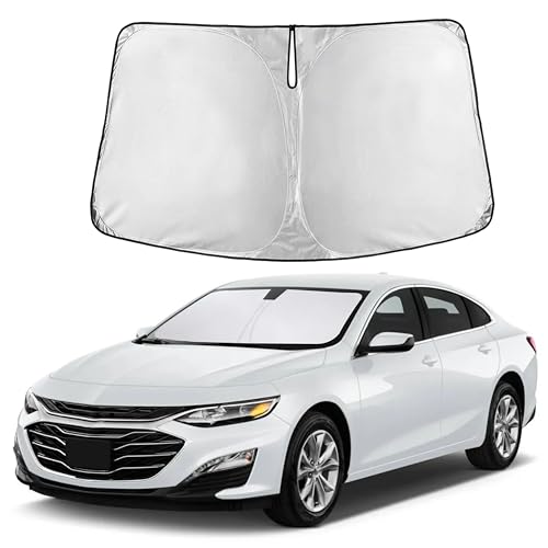 Image of Autovir Windshield Sun Shade Fit for 2016-2023 2024 2025 Chevrolet Malibu Sunshade, Front Car Window Shades Sun Visor, Blocks UV Rays & Heat, Car Accessories
