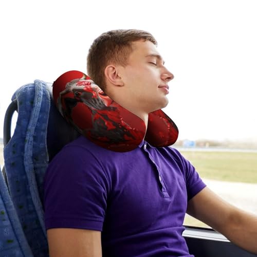 Almohada de memoria tamaño único U para viaje miniatura 7