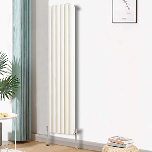 Blümme Vertical Oval Column Double Panel Radiator White 1600x354mm