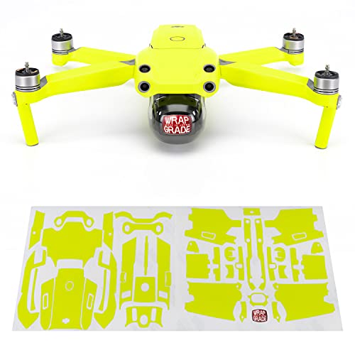 Skin DJI Air 2S Wrapgrade Neon Yellow pour ne plus perdre de vue votre drone gris