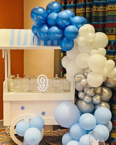 Image of YALLOVE Neon Sign Number 9, 9.8 inches Height USB Powered Night Light-up Numbers for Birthdays Decor, Party Anniversary, Cafe Bar Decor (Small)
