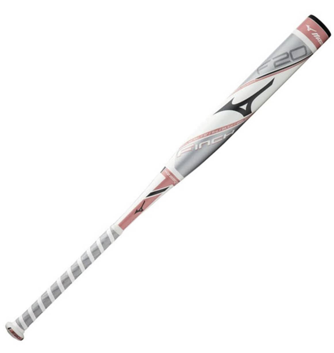 Mizuno Mazza da softball F20-FINCH da ragazza, bianco/oro rosa