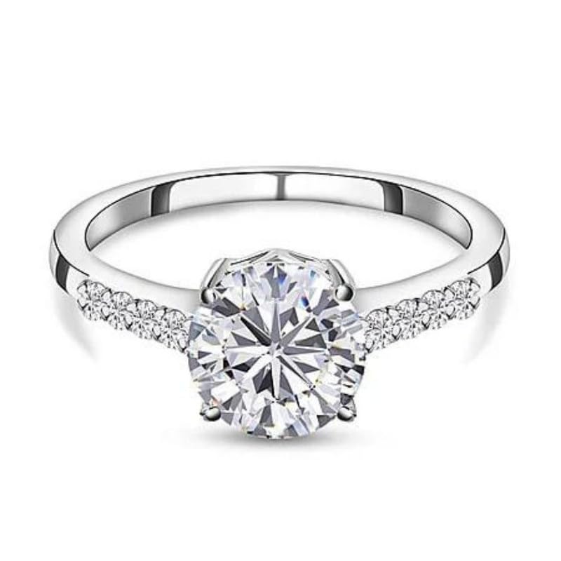 GOLDHARTZ 925 Sterling Silver 1.26 Ct. Certified Moissanite Diamond Solitaire Ring In Platinum Plated Sterling Silver| Engagement Ring| With Certificate (B0CTF9VB23) Amazon Price History, Amazon Price Tracker