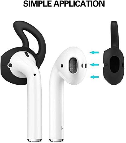 Onecut OAC-EARHKS-5PR 5 Pairs Silicone Ear Tips Compatible For Airpods 1&2,Silicone Soft Anti-Slip Sport Earbud Tips, Anti-Drop Ear Hook Gel Headphones Earphones Protective Accessories Tips thumb #3