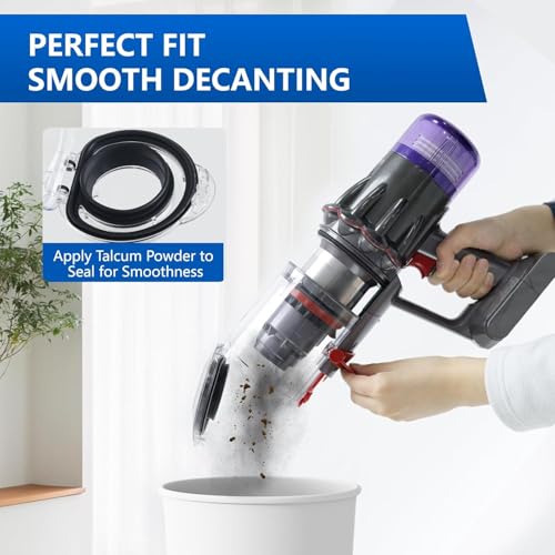 Staubbehälter Ersatz kompatibel mit Dyson V12 Slim, V12 Detect Slim, V10 Digital Slim, SV18, SV20, Auffangbehälter Staubeimer Zubehör Staubsauger Ersatzteile, Teilenummer 965272-01