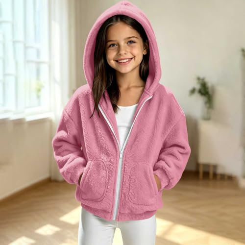 Piuwrlz Girls Full Zip Hooded Fleece Jacket Warm Winter Coat - image 2