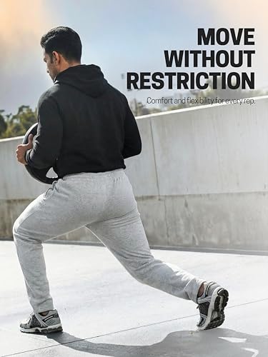 Image of Fflirtygo Mens Straight Fit Track Pants with Zip Pockets | Cotton Joggers Gym | Lower for Men | Sweatpants Sizes Upto 6XL