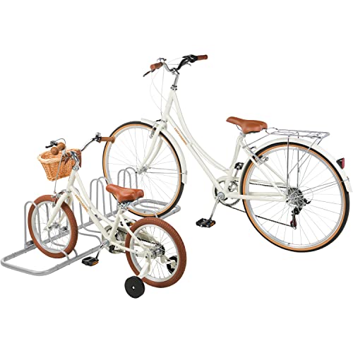 Image of Retrospec Stash Rack 2, 4 & 5 Bike Floor Stand Bicycle Storage Organizer for Mountain Bike, Road Bike, Weather Resistant Fine Powder Steel Coating Fits Wheels up to 3 inch | for Mountain Bike, Road Bike, Weather Resistant, Fits Wheels up to 3 inch