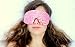 Candi Andi Luxe Handmade Blackout Sleep Eye Mask - Adjustable Strap - Unscented - Pinkalicious - TEM-PI