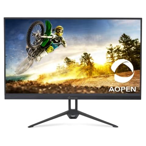 AOPEN by Acer 24KG3Y Hbi 23.8” Full HD (1920 x 1080) Ultra-Thin Gaming and Work Monitor with AMD FreeSync Technology | Up to 100Hz Refresh | 1ms TVR | VESA Mount | Tilt Adjustable | HDMI & VGA Ports Cover