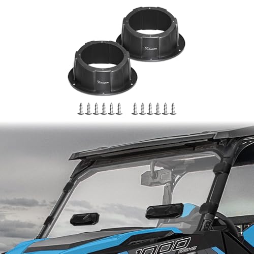 StarknightMT 2 PCS 6.5 Inch Speaker Pods y Parabrisas UTV