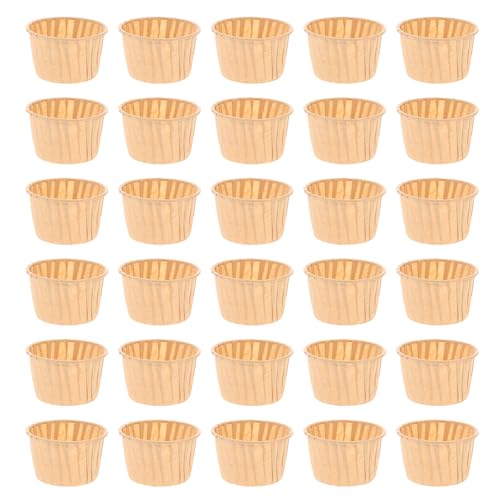 GETAJGHSD 100 Piezas de Vasos de Papel para Hornear Muffins y Cupcakes Biodegradables, Resistentes al Aceite, Ideales para Cumpleaños y Postres