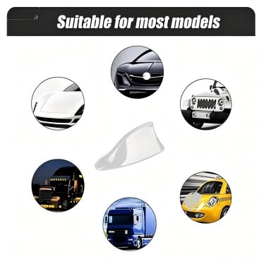 Antena rekina do samochodu, nadaje się do Dacia Duster 2000-2026, do Duster III Full Hybrid 2024-2025, antena dachowa samochodu, wodoszczelna, pyłoszczelna, dekoracja sygnału radiowego (czarna)
