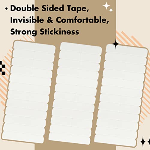 Full Shine Replaceable Tape Tabs No-Residue Tape For Extensions Human Hair 3 Sheets White Tape Tab,36Pcs #TOP21