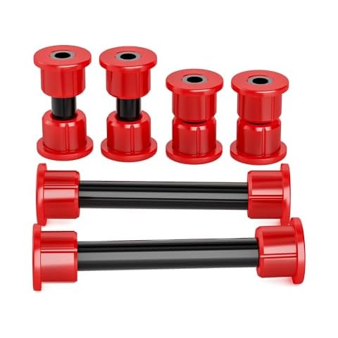 Club Car Precedent Front Bushing Kit, Golf Cart Front Lower Spring & Front Upper A Arm Polyurethane Bushings and Sleeves for 2004-Up Club Car Precedent, GolfCart Suspension Replace Parts 102289901 Cover