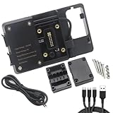 WSUMKH Für XT1200Z Super Tenere Tenere 700 Rally T7 Rally 2022 2021 2020 Handy-Navigationshalterung GPS USB-Telefonlade Motorrad Navigationshalterung(A)