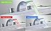 Bathfinesse Led Light Faucet Widespread 8-16 Inch Waterfall Bathroom Faucet Vanity with 3-Colors Light Changing 2-Handles 3 Holes Commercial Lavatory Supply Hose Lead-Free Mixer Tap,Chrome