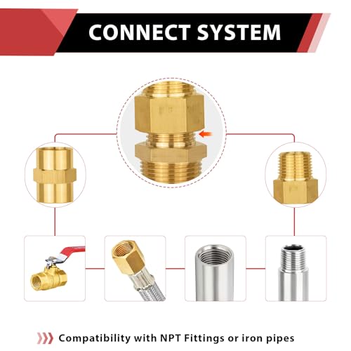Efield EF- PIPE FITTINGS Pack Of 2) Efield Brass Pipe Fittings thumb #4