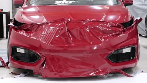 Image of WALLMATE? Matte Wrap Vinyl Peel and Stick Car & Bike Wrap Sheet Vinyl Car Wrap Sheet Roll Film Sticker Decal Sticker (24x120 /Inch, MAHROON Metallic MAT)