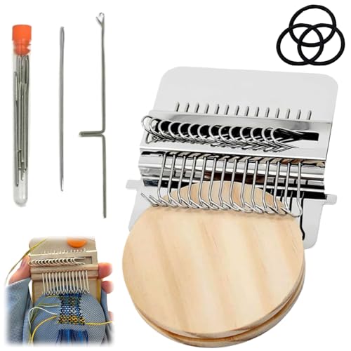 Versatile Mending & DIY: Ideal for mending holes, tears, or worn areas on sweaters, jeans, socks, scarves, etc. Beyond repairs, small DIY darning loom lets you create unique knit patches to decorate garments, bags, hats, or home textiles. A dual-purpose tool that blends practicality with creativity