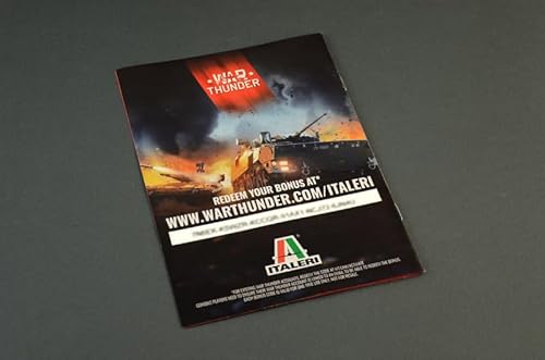 Italeri 35106 1:35 Leopard 2 A4 War Thunder - originalgetreue Nachbildung, Modellbau, Plastik Bausatz, Basteln, Hobby, Kleben, Modellbausatz, Zusammenbauen, unlackiert, Militär