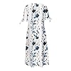 Maxi Long Dresses for Women 2025 Trendy Short Slee... #4