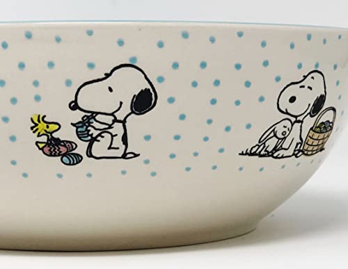 Snoopy & Woostock Easter Spring Heavy Candy Or Serving Bowl (8.75 Inches Wide) #TOP1
