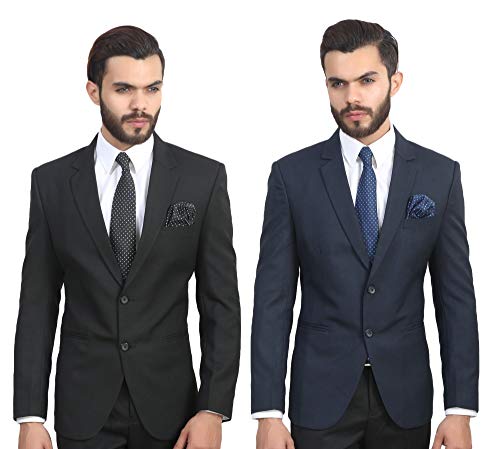 Image of MANQ Men's Slim Fit Single Breasted Blazer