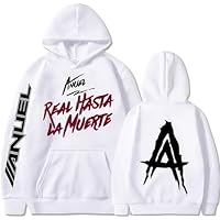 Silver Basic Anuel AA Impreso Sudadera con Capucha para Hombre