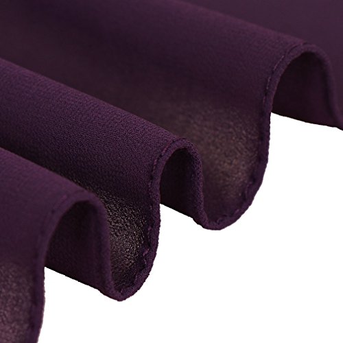 Image of LMVERNA Solid Color Bubble Chiffon Scarf for Women Fashion Soft Hijab Long Scarf Wrap Scarves