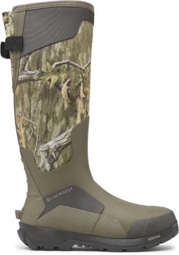 Image of LaCrosse AlphaBurly Aero Men's 17 inch Waterproof Rubber Hunting Boots Non-Insulated with 5mm Neoprene Core, Outdoor Field Footwear