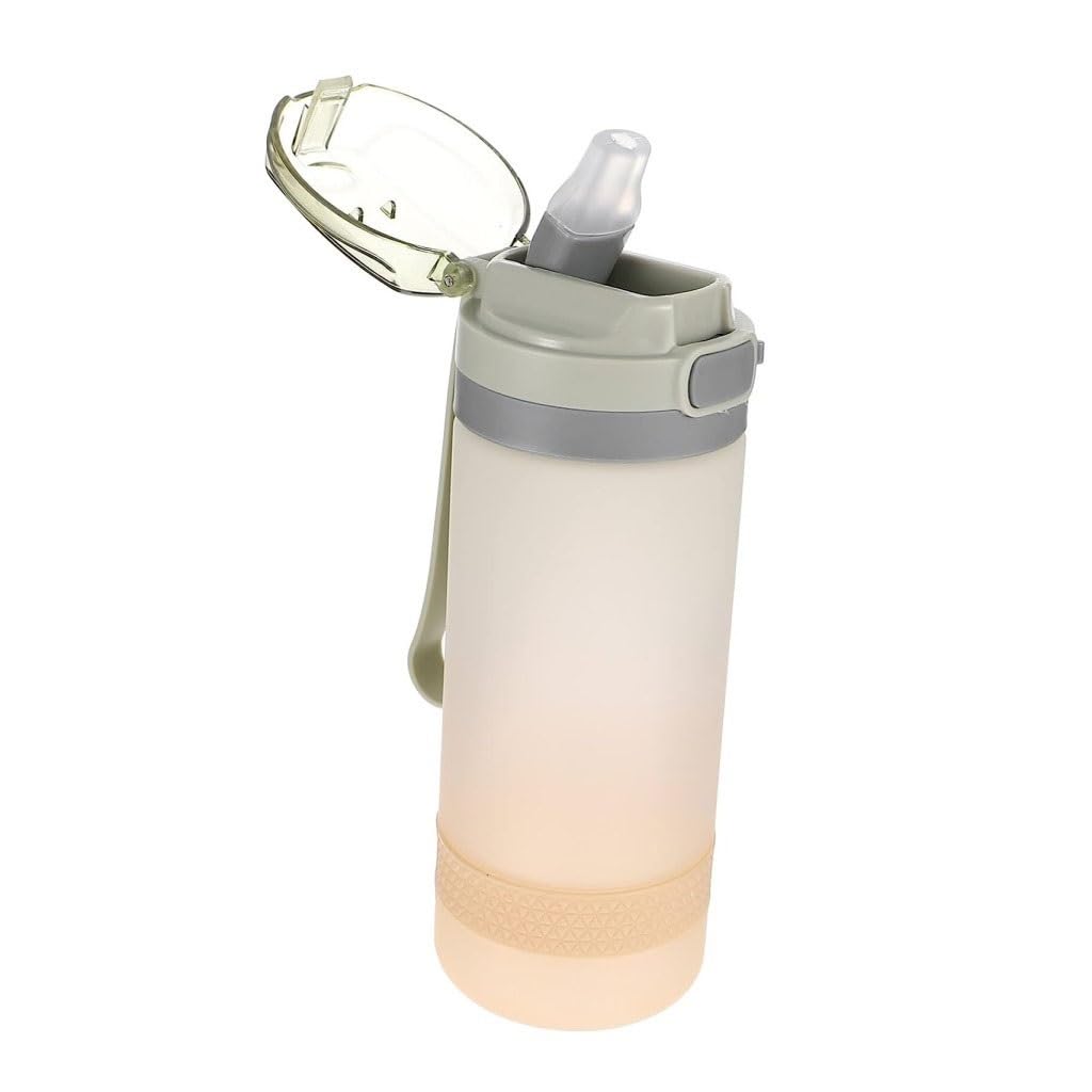 Trinkflasche Sport Wasser Tasse Fahrrad Outdoor Büro Wandern Wasser Flasche Tragbare Wasser Flasche Mountainbike Fitness Wasser Flasche(Green,400ml)