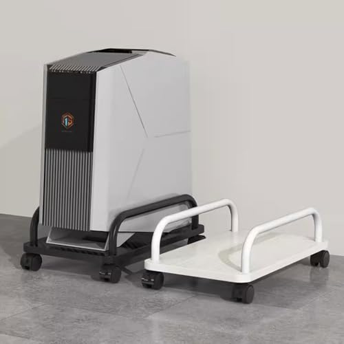 Soporte para CPU con bandeja de almacenamiento ampliada y sistema de polea para escritorio miniatura 5