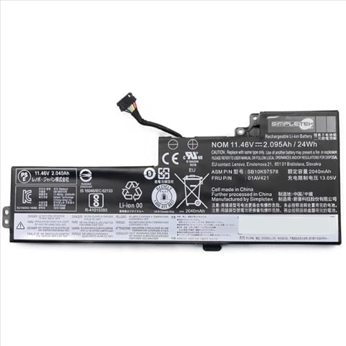 Batterie Thinkpad T470 T480 Simpletek résout coupure coup de panne PC - 6