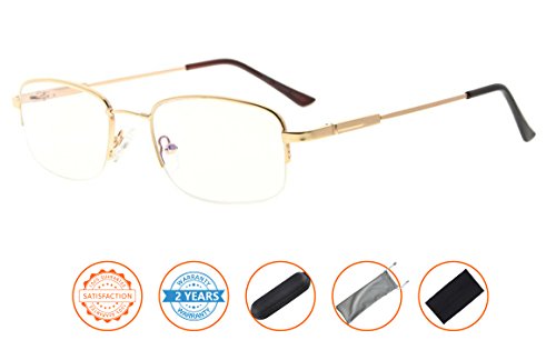 Image of CessBlu Computer Glasses Men Bendable Titanium Reading Eyeglasses Blue Light Filter
