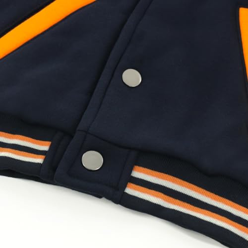 Image of Kids Baseball Jackets School Varsity Uniform Cotton Leisure Fashion jackets Boys Girls Jackets for 2-7 Years