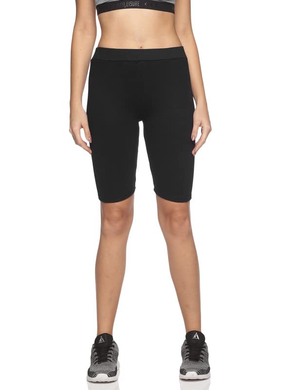 indijoy Women Gym Yoga Cycling Shorts Knee Length-picture-10