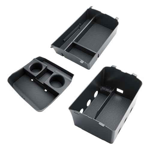 BIBIBO 3Packs for 2026 Hyundai Palisade Center Console Organizer 2026 Hyundai Palisade Calligraphy Console Armrest Tray & Lower Center Console Organizer 2026 Palisade Calligraphy Console Insert Tray