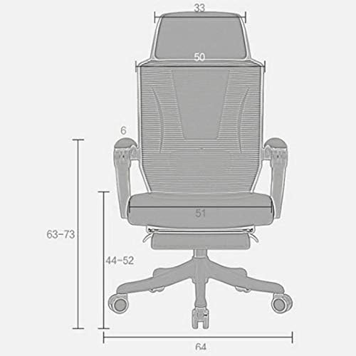 Miniatura 2 de Casa Silla de oficina reclinable Capacidad ergonómica de malla para computadora reclinable ejecutiva giratoria ejecutiva silla de escritorio de