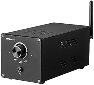 AIYIMA A08 TPA3255 Power Amplifier 300Wx2 HiFi Class D Stereo Digital Audio Amp 2 Channel Amplifier Bluetooth 5.0 Support APTX-HD for Speaker Home Theater System (300W+300W)
