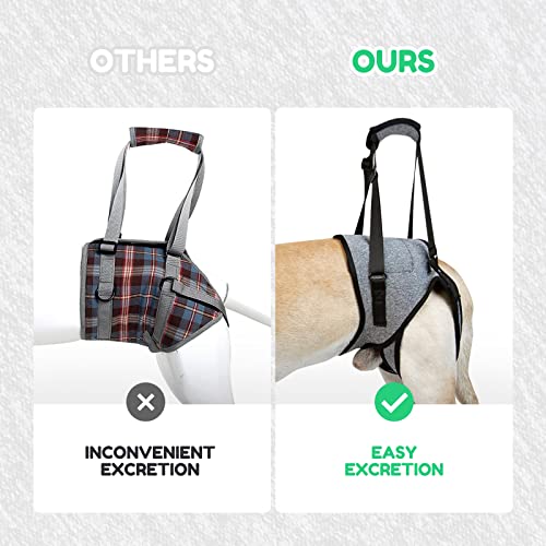 Torjoy Dog Lift Harness, Dog Sling, Grey, L #TOP2