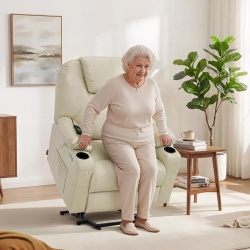 Image of MCombo Power Lift Recliner Chair for Elderly, Heat and Massage R7045