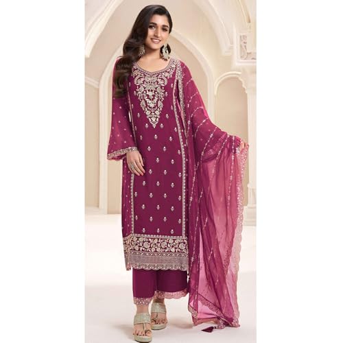 Image of Indian Designer Shalwar Kameez Suits Ready to Wear Pakistani Palazzo Dresses