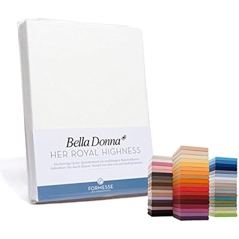 Formesse Spannbettlaken Bella Donna Single-Jersey weiß Größe 180x200 cm Cover