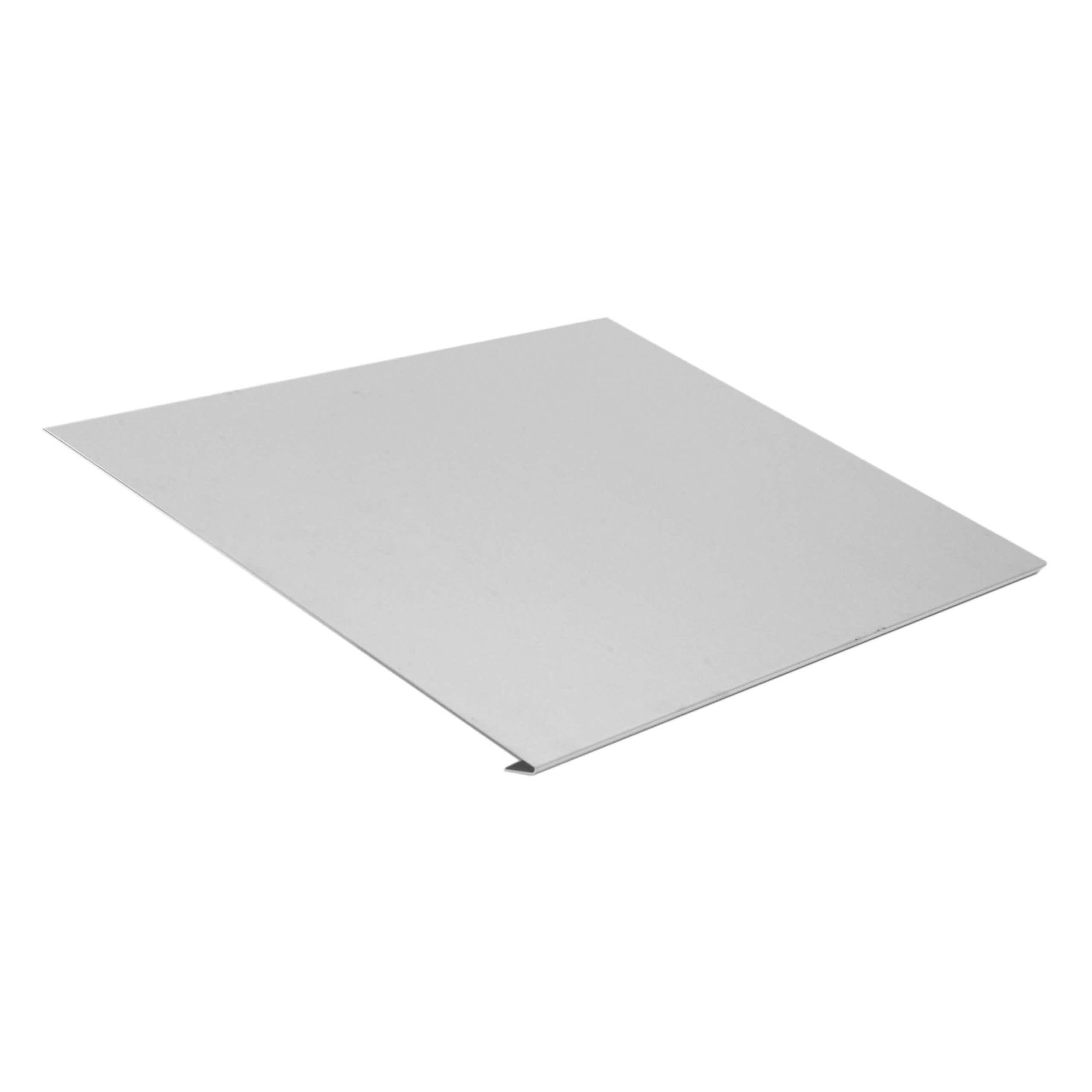 INEFA Eaves Strip Without Water Seam Made of Aluminium 200cm, Silver Aluminium Sheet for roof Drainage, Gutter Accessories, Made in Germany