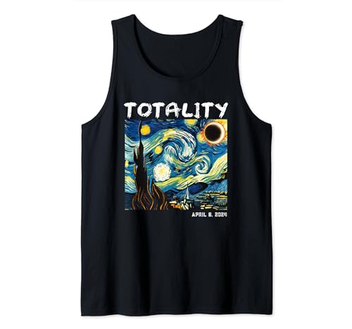 Art Solar Eclipse 2024 Totality 8 Aprile Uomini Donne Bambini Canotta