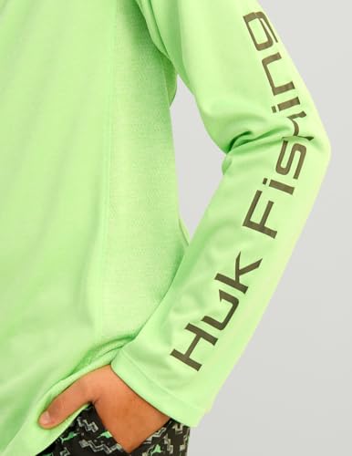 HUK boys Unisex Kids Pursuit Solid Long Sleeve Shirt, Fishing Shirt for Kids4