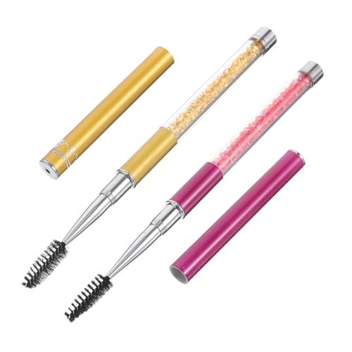 SOESFOUFU Mascara Brush Cover Eyelash Curlers Comb Eyelash Makeup Applicator Soft Plastic Handle for Lash Extensions Brow Brush